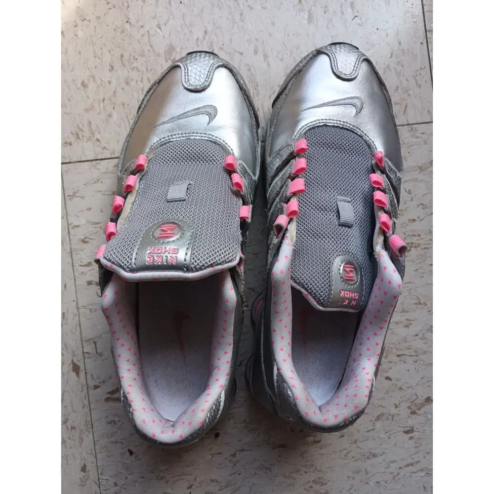 Y2K VINTAGE Nike Shox Turbo 13 Metallic Silver/Pink Women's 7.5 (488312-013)